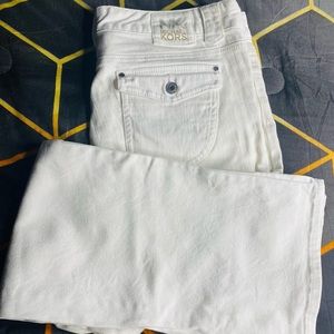 Women’s White Michael Kors Jeans Size Large